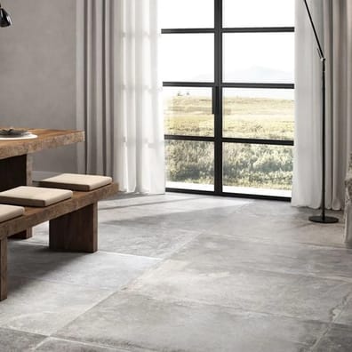 Carrelage effet pierre HORTIG CEMENT - 60X60 - 1,08 m²