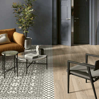 Carrelage effet carreau de ciment REYKJAVIK DECOR 1 - 20X20 - 0,64 m²