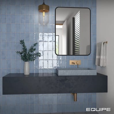 Carrelage bleu cendre effet zellige ALTEYA ASH BLUE 7.5X15 - 0.50 m²