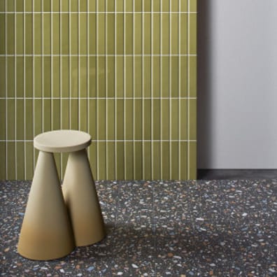 Carrelage aspect terrazzo CANOA NERO MULTICOLOR 18,6X18,6 - 0,45 m²