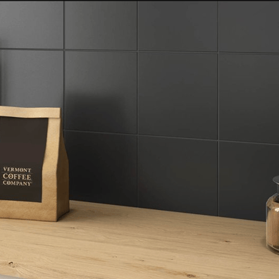 Carrelage uni noir 20x20 cm NERO MATT - 1.4m²