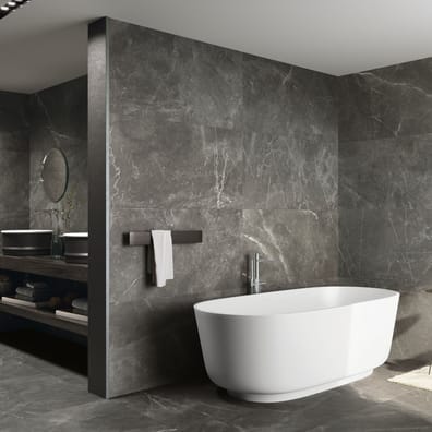 Carrelage imitation marbre BAILLON GREY PULIDO 60X120 - 1,44m²