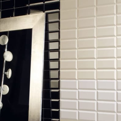 Carreaux métro Carrelage Métro biseauté 10x30 cm almond beige brillant - 1.02m² - As de Carreaux