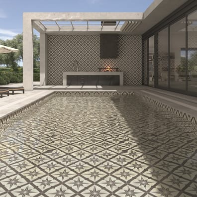 Carrelage imitation cimentBANGLI ANTRACITA - 20x20 - 1 m²