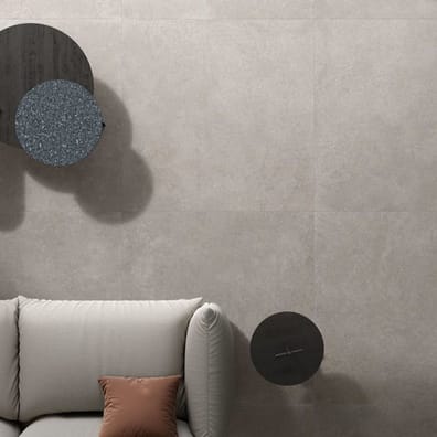 Carrelage effet marbre grand format BRYSTONE GREY NATURAL - 120X120 - 1,44 m²
