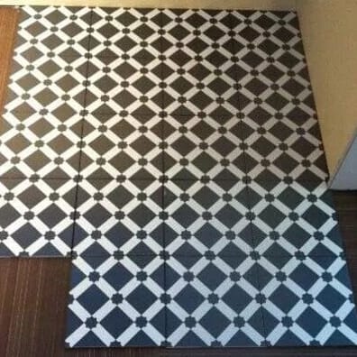 Carrelage style ciment géométrique 20x20 cm 1900 PALAU GRAFITO - 1m²