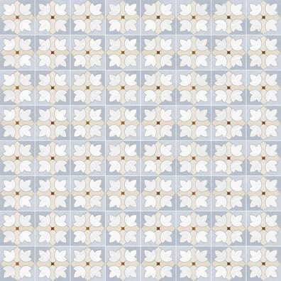Carrelage imitation ciment 15x15 cm GREENVILLE BLEU CIEL Rectifié - 1m²