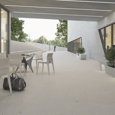 Carrelage grès cérame rectifié imitation terrazzo GALBE CENIZA 59,3X59,3 - 1,40 m²