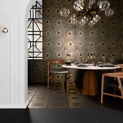 Art-Deco Black Negroni Natural - Rectifié - 29x29 cm - 1,15m²