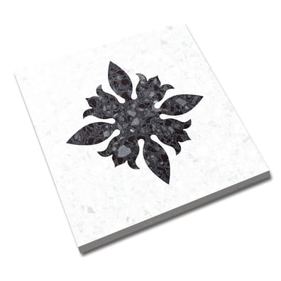 Carrelage imitation ciment et terrazzo NINOV ANDRIA RECTIFIE CARBON 20X20 - 1 m²