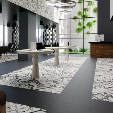Carrelage uni noir 33x33 cm HANOI BLACK - 1m²