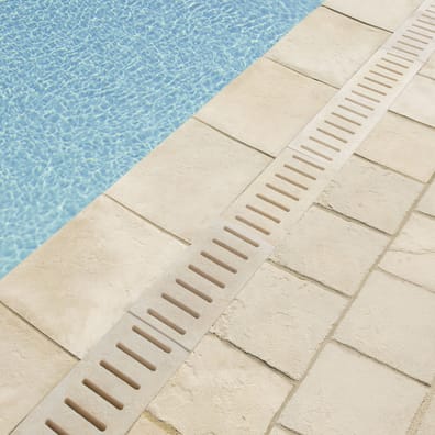 Domus Margelle de Piscine CREME 50x37x40x4x6.5 - 1 Unité