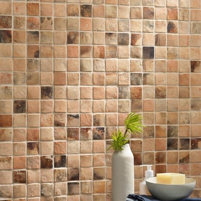 MOSAIQUE TERRE CUITE MIX ROSE 4,8X4,8 - TCRO01