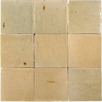 TCGR01 - TERRE CUITE EMAILLEE FAIT MAIN 10X10 CM GRIS- 0,5 m²