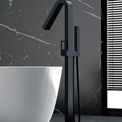 Baignoire îlot Suecia noir mat BBEC32/NG- 1 unité