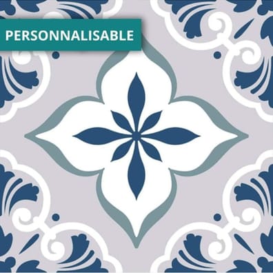 Carreau imitation ciment personnalisable 20x20 cm CUSTOM HAPPY R9 - 0.96m² - As de Carreaux