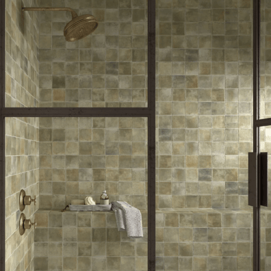 Carrelage élégance nuancé ROMY SAGE  10X10 - 0.5 m²