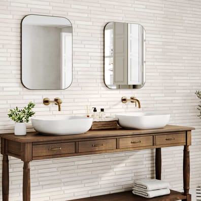 Carrelage brique ARIA WHITE 15X45 - 1.08 m²