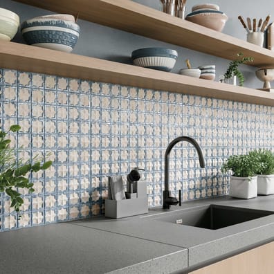 Carrelage tradition TETUAN ARENA AQUA 31X56 - 1.21 m²