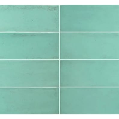 Carrelage terre cuite zellige FRESCO AQUAMARINE GLOSS 5X15 - 0.495 m²