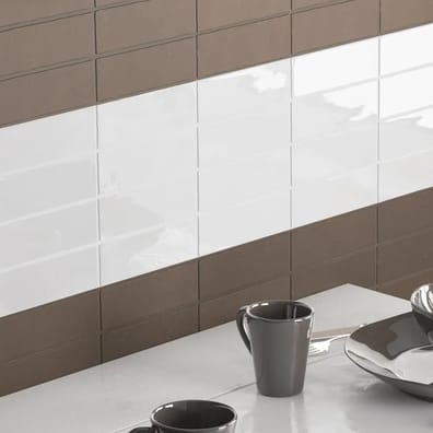 Carrelage terre cuite zellige FRESCO BLANC GLOSS 5X15 - 0.495 m²