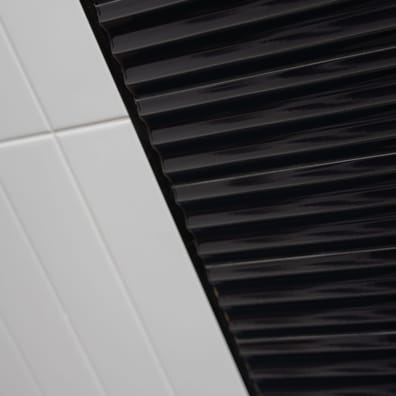 Faïence ligne MAJOLICA BASSA NERO LUCIDO 7,5x30 - 0.5 m²