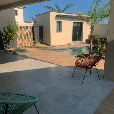 Carrelage imitation parquet rectifié moderne mat 20x120 DENALI CEDAR R10 - 1.20 m²