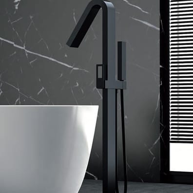Mitigeur de Baignoire îlot SUECIA NOIR MAT - BBEC32/NG