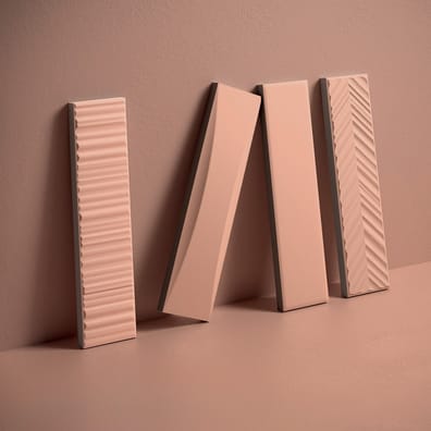 Faïence moderne DELIGHT BLUSH CHEVRON 5x20 cm