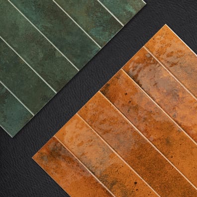 Carrelage effet Zellige BORA GINGER 5x40 cm