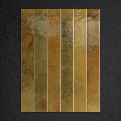 Carrelage effet Zellige BORA MOSS 5x40 cm