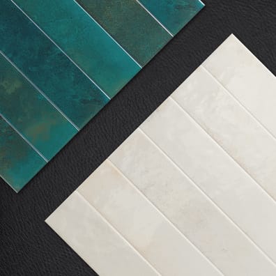 Carrelage effet Zellige BORA WHITE 5x40 cm