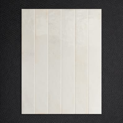 Carrelage effet Zellige BORA WHITE 5x40 cm