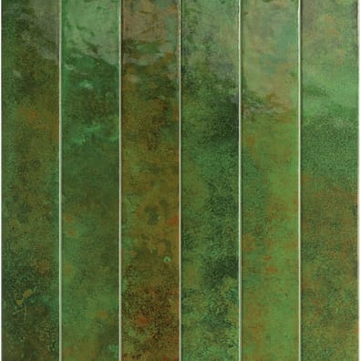 Carrelage effet Zellige BORA GREEN 5x40 cm