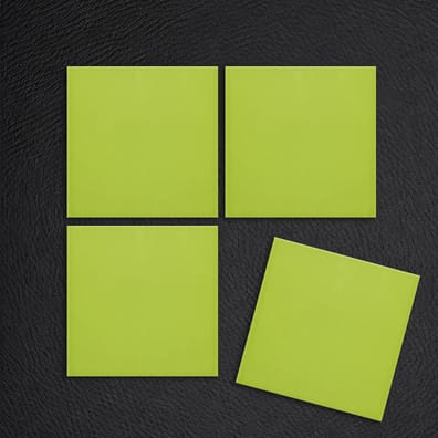 Faience colorée CARPIO MENTA 20x20 - vert brillant - 1m²