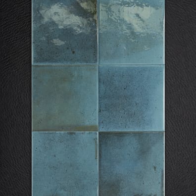 Carrelage Piscine effet Zellige SPLASH BLUE NIGHT 15x15 cm