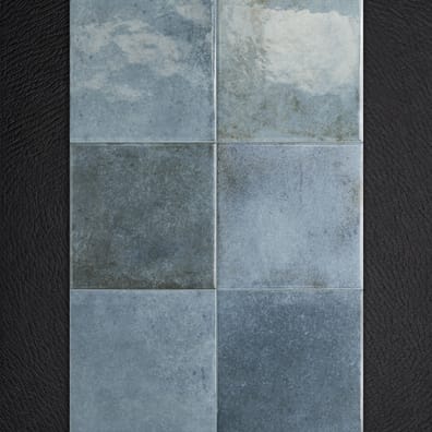 Carrelage Piscine effet Zellige SPLASH COLONIAL BLUE 15x15 cm