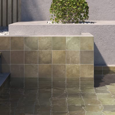 Carrelage Piscine effet Zellige SPLASH JUNGLE MATT 15x15 cm