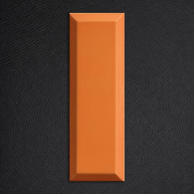 Carrelage Métro biseauté 10x30 cm naranja orange brillant - 1.02m²