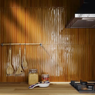 Carrelage vintage LONG STICK HONEY CRACKLE 13x45 cm
