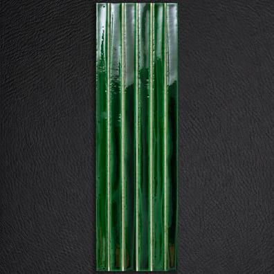 Carrelage vintage LONG STICK EMERALD CRACKLE 13x45 cm