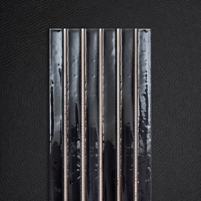 Carrelage vintage LONG STICK AZABACHE GLOSS 13x45 cm