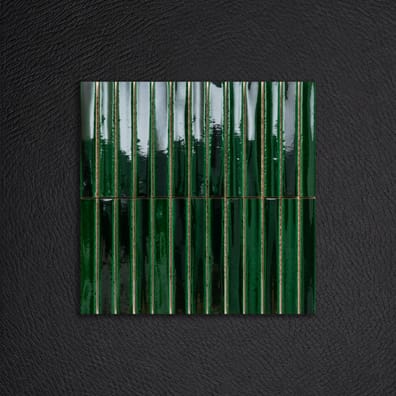 Carrelage vintage SHORT STICK EMERALD CRACKLE 28x32 cm