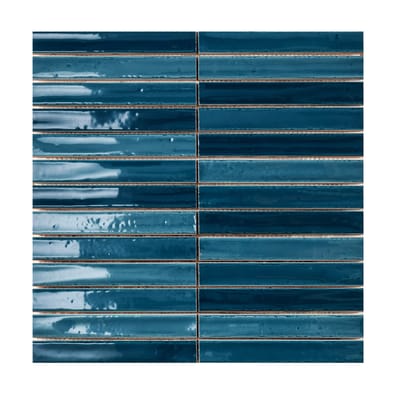 Carrelage vintage SHORT STICK SAPPHIRE CRACKLE 28x32 cm