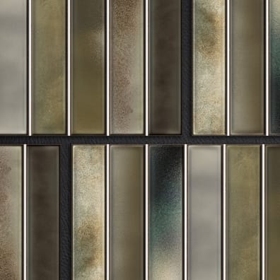 Faïence brillante salle de bain BOREALUX GREEN 15x30 cm