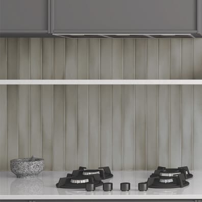 Carrelage effet Zellige MAJORA SKYLON GREY 5x40 cm