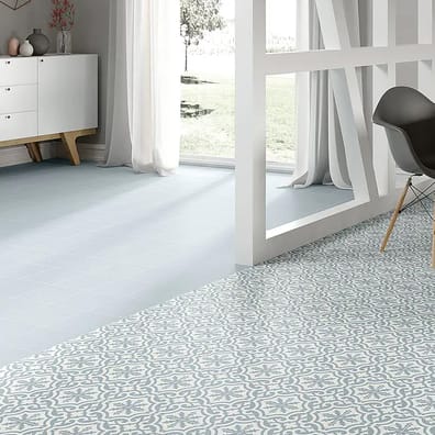 Carrelage DECO LIGHT BLUE 20x20 Inspiration scandinave