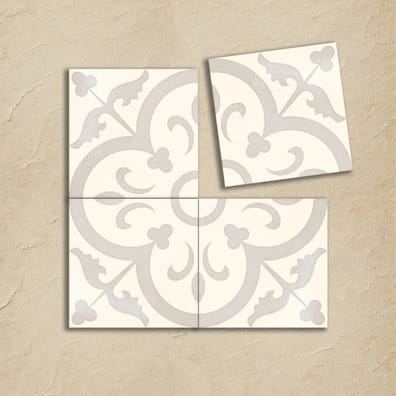 Carreaux de ciment imitation Carrelage imitation ciment pastel 20x20 cm HALVMANE antidérapant R10 - 1m² - As de Carreaux