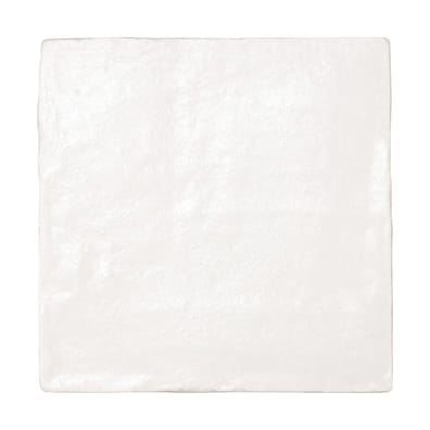 Carrelage effet zellige nacré MALLORCA WHITE 10x10 cm - 23257