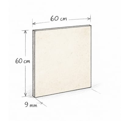 Carrelage aspect pierre calcaire rectifié BERA BEREN WHITE 60x60 - 1.07m²